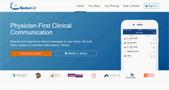 Desktop Screenshot of beckoncall.com